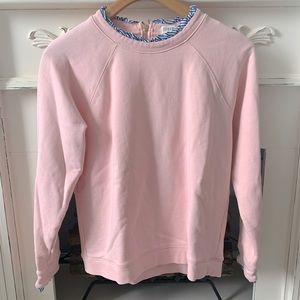 J. Crew cotton scalloped crew neck